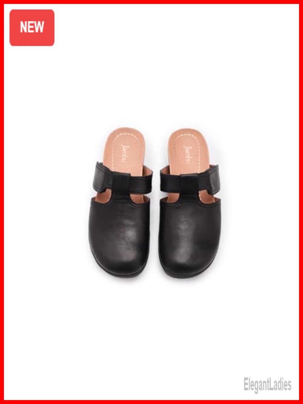 Women's Leather Mule Slip-On Shoes with Arch Support - Picture 2 of 5
